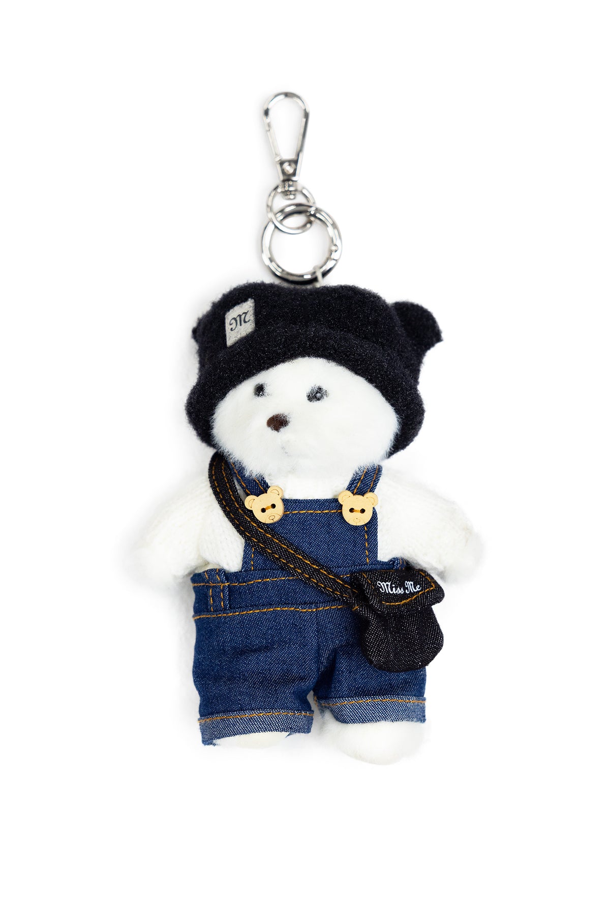 Denim Bear Keychain