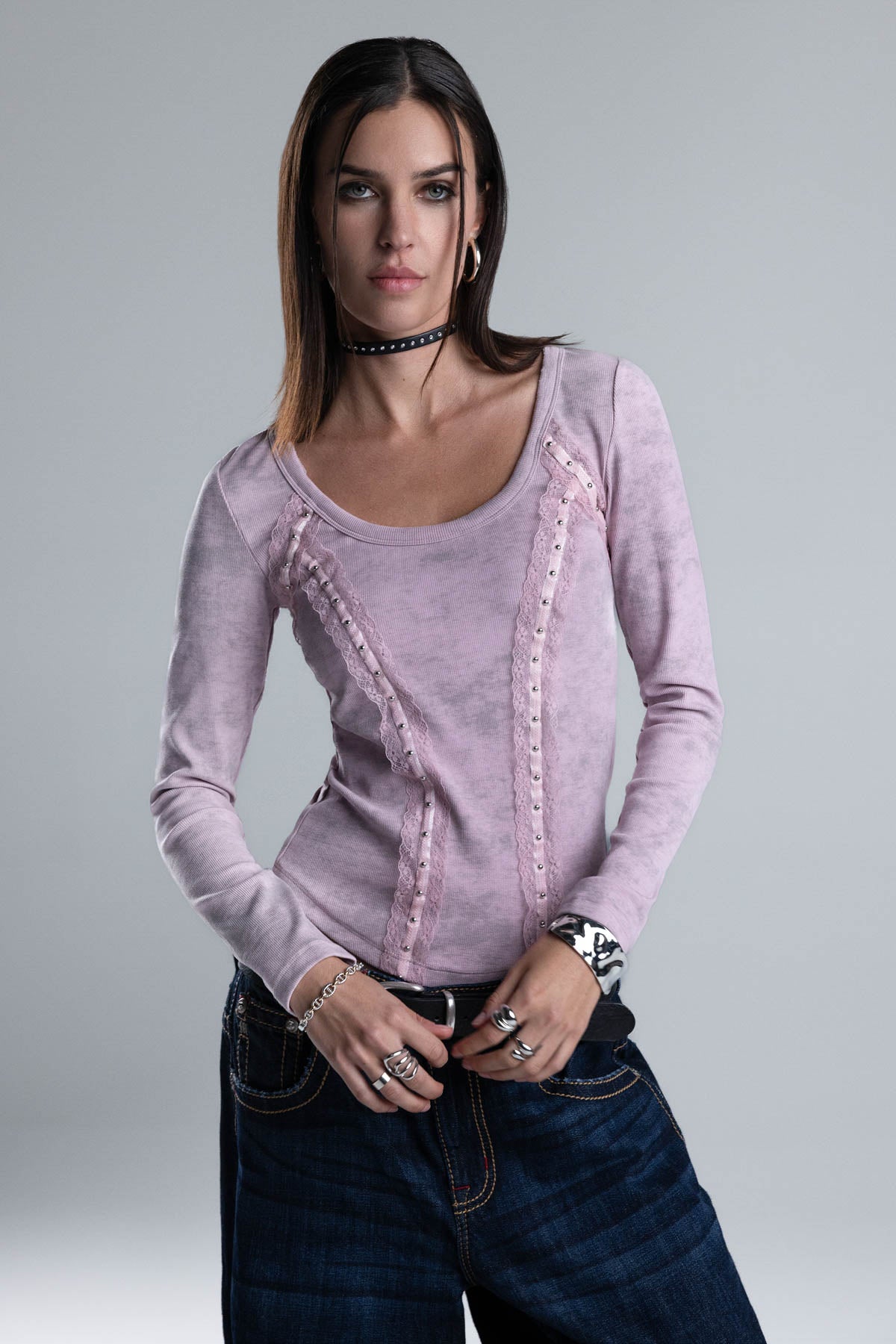 Juliana Lace Trim Top