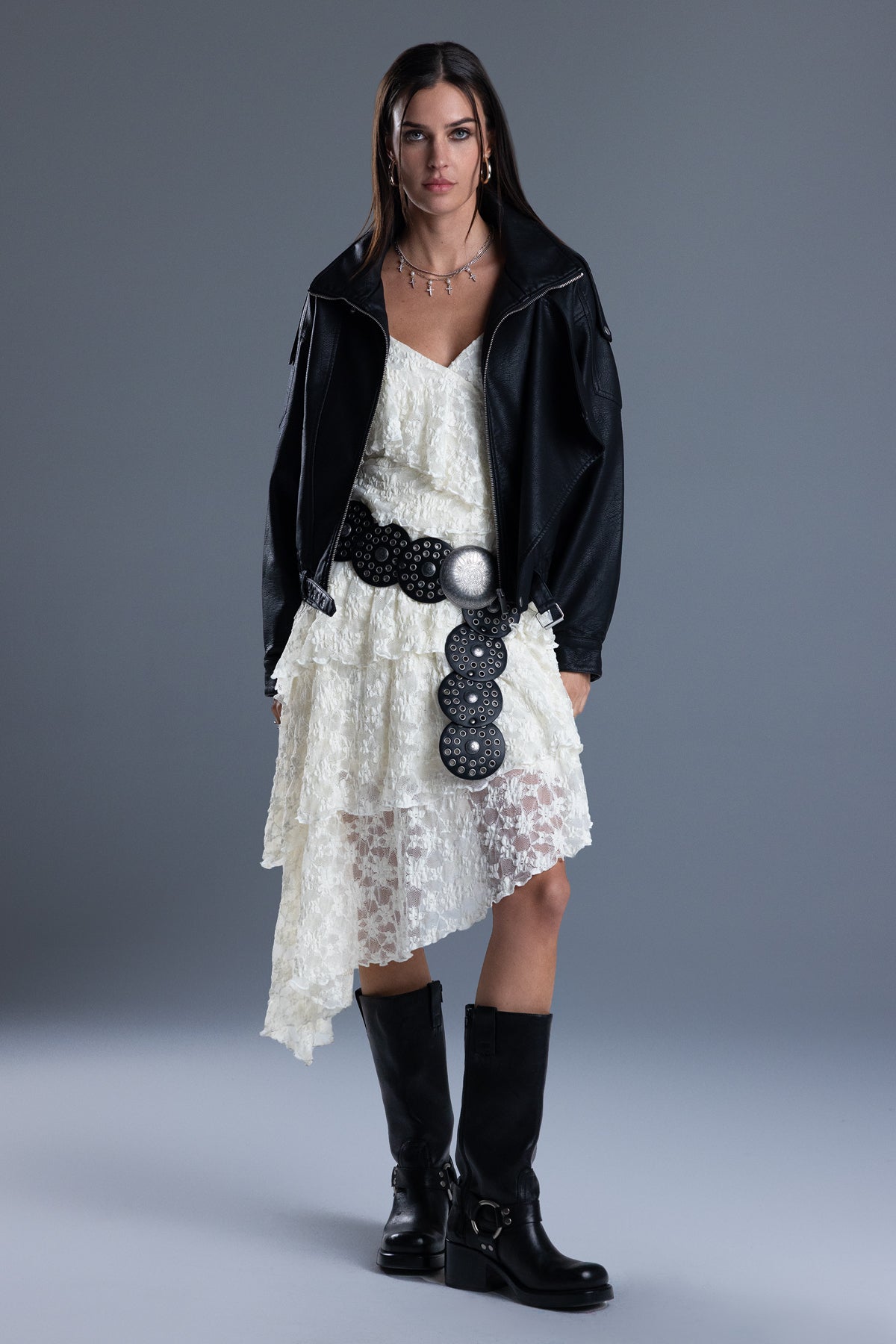 Lara Ruffled Midi Dress