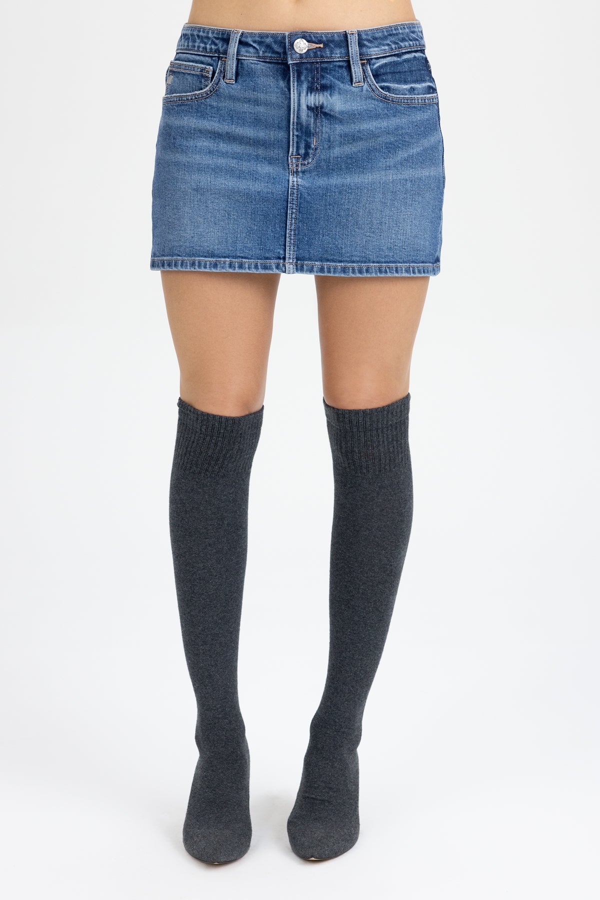 Iris Low Rise Denim Skirt