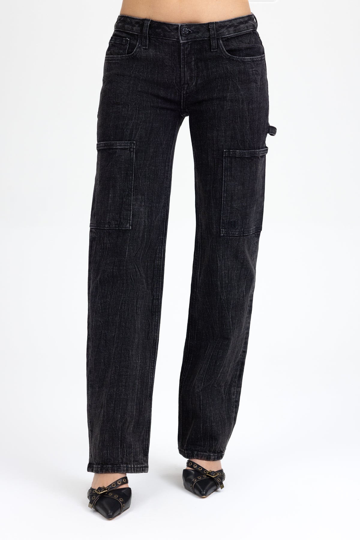 Chelle Low Rise Slim Wide Cargo