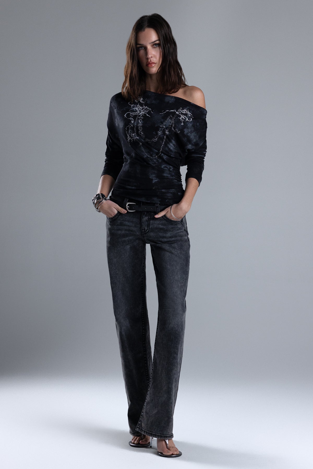 Whitney Low Rise Wide Leg Jeans