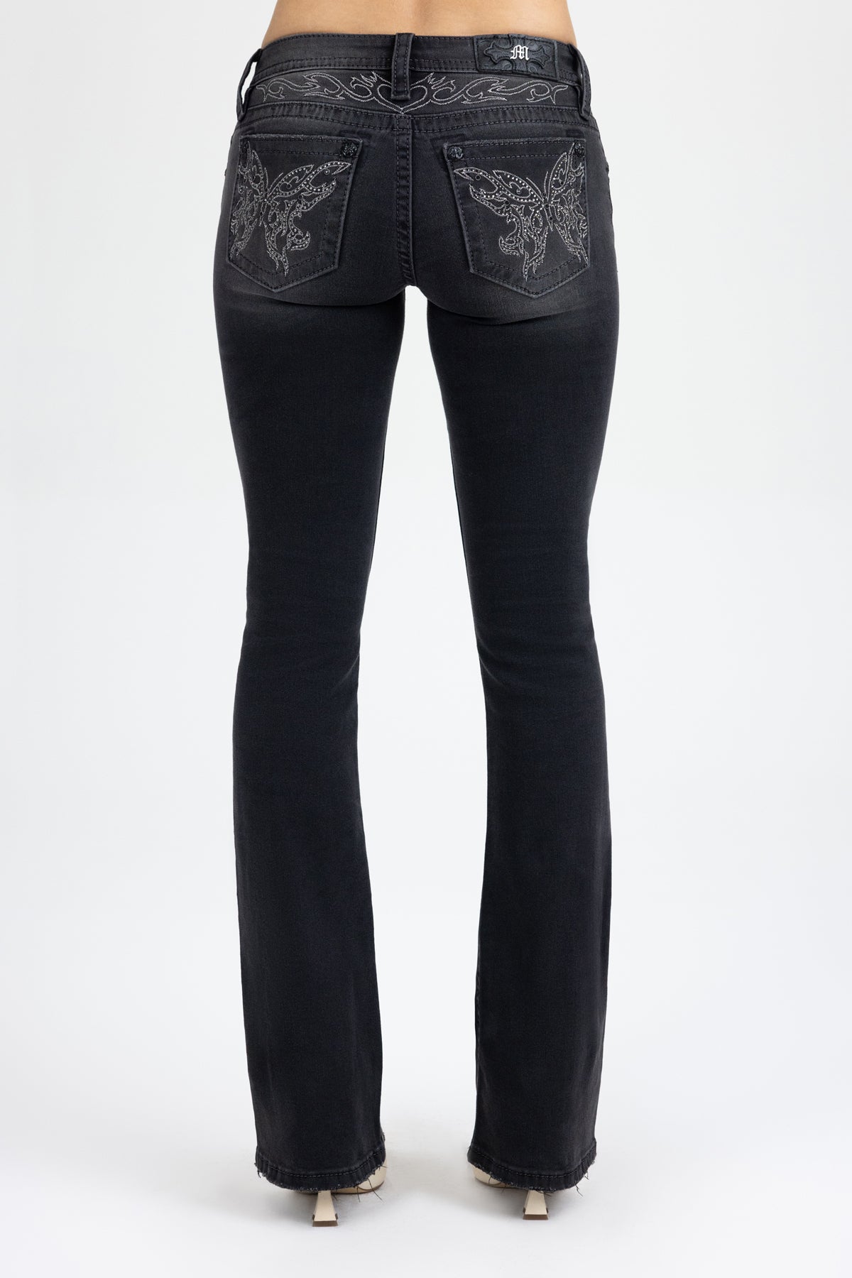 Risa Butterfly Low Rise Bootcut Jeans