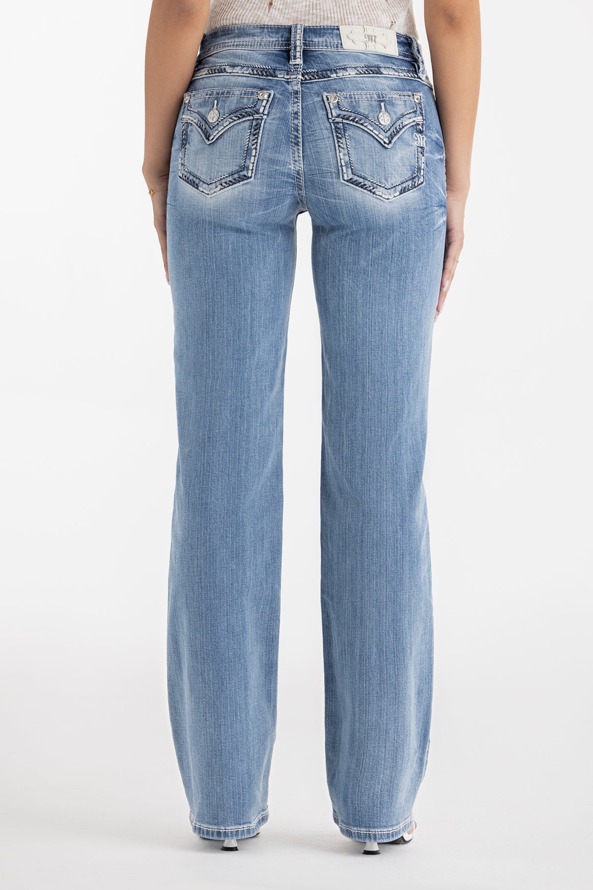 Rain Stitched Slim Wide