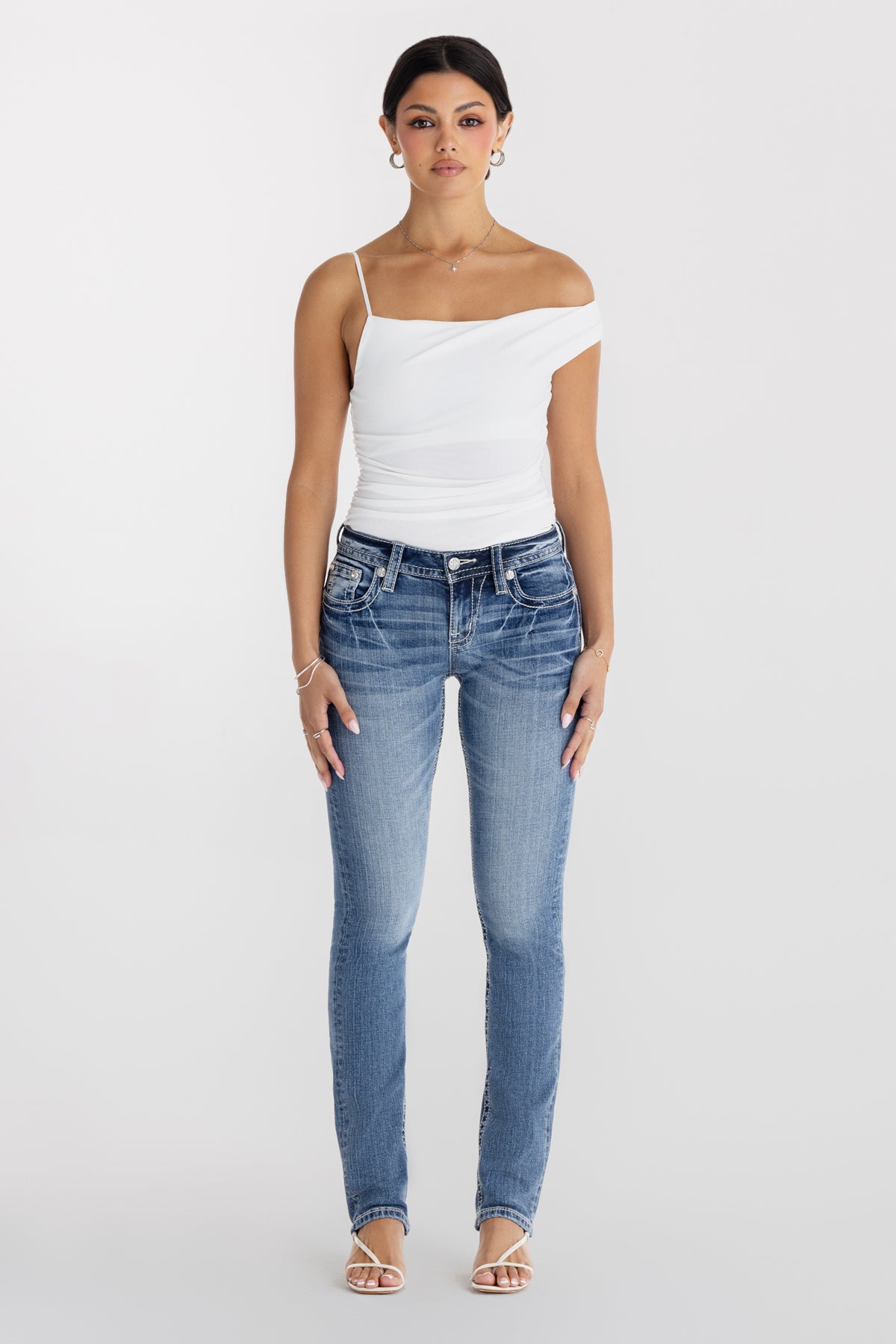 Nelle Longhorn Straight Jeans