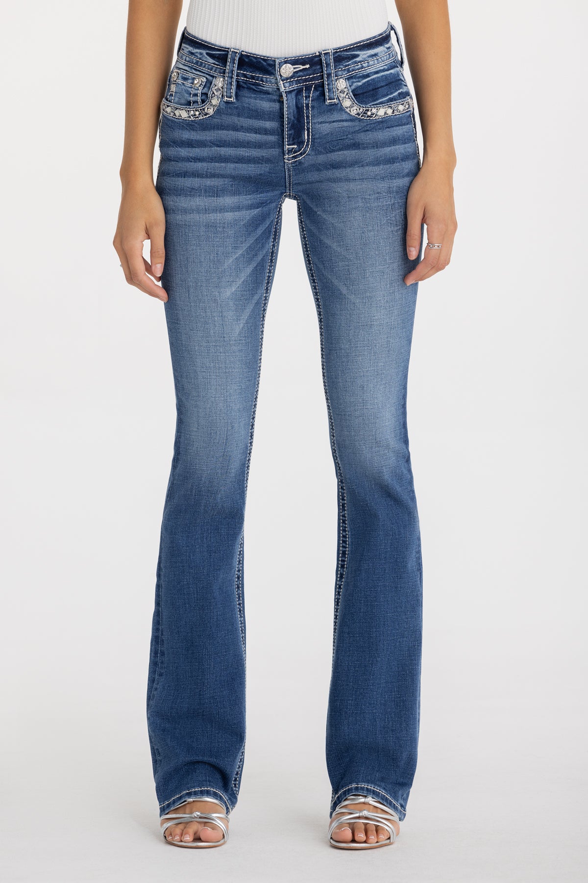 Brione Border Bootcut Jeans